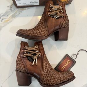 Cuadra  Brown Leather Heeled Boots